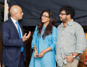 Sajid with Rituparna Sengupta