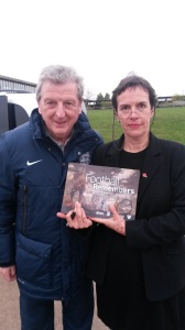 Virginia Crompton, Executive Producer British Council with England Manager Roy Hodgeson