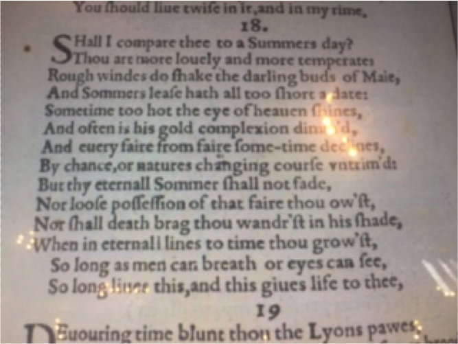 BNR Shakespeare sonnet