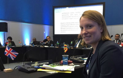 Tracey Crouch represents UK at Commonwealth Sports Ministers meeting in Rio