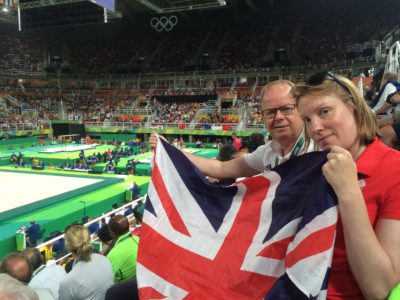 Sports Minister Tracey Crouch with TeamGB Chef de Mission Mark England
