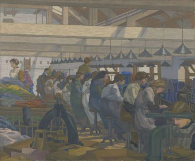 Charles Ginner (1878–1952) The Blouse Factory 1917, oil on canvas