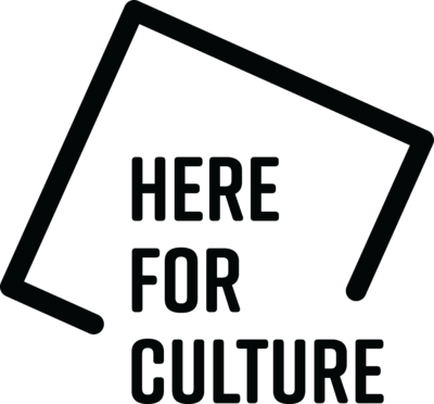 Here for Culture logo in black