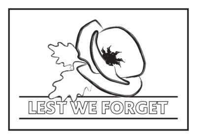 Remembrance Image for colouring in