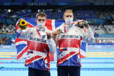Team GB swimmers