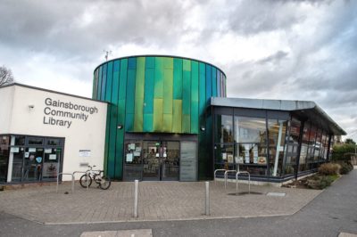 The entrance of Gainsborough Community Library